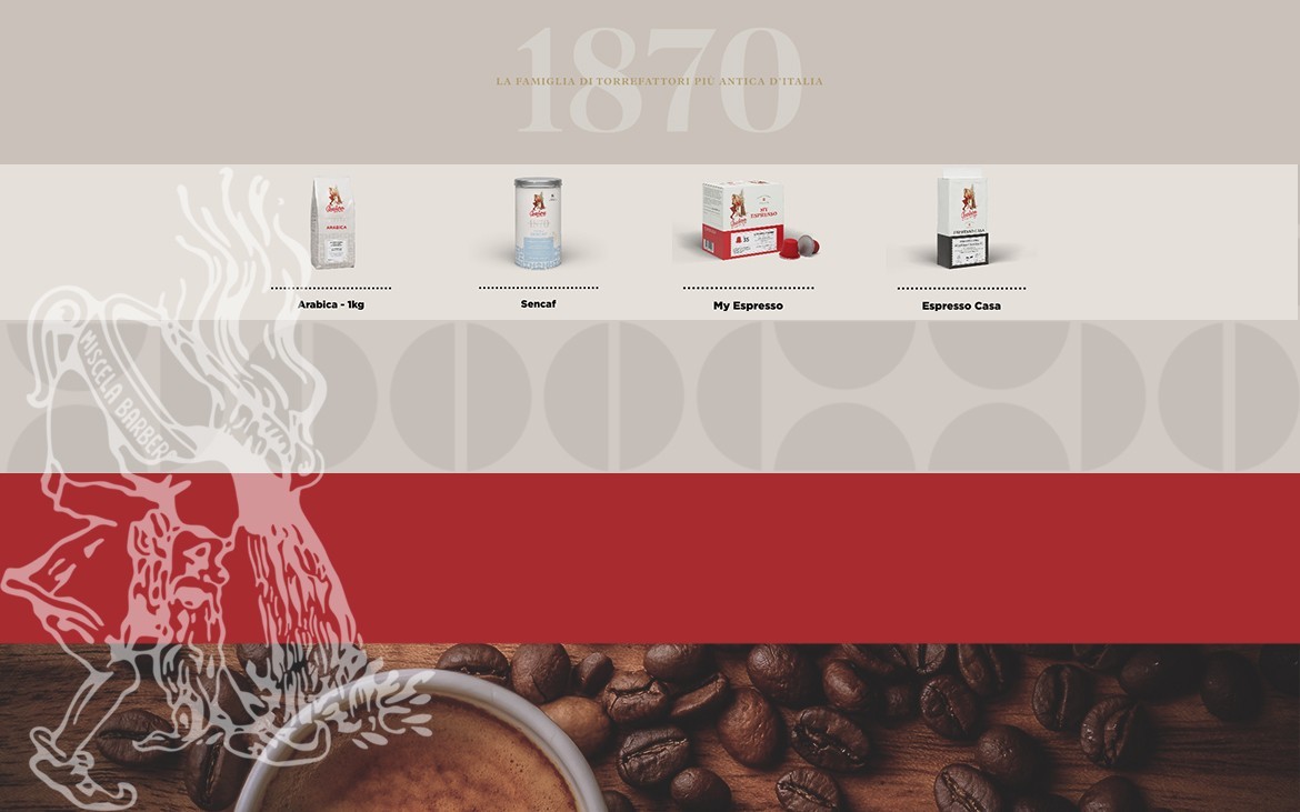 Il nuovo sito di Caffè Barbera